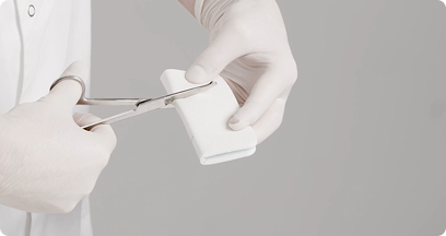 Application of Biatain Silicone Medium Square