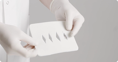 Application of Biatain Silicone Medium Square